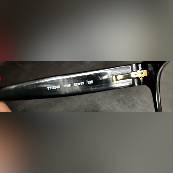 Tory Burch Prescription Glasses with Orange Case - Picture 3 of 5